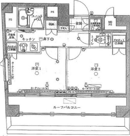 ルーブル高円寺伍番館の物件間取画像